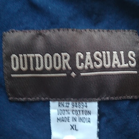 Outdoor Casuals Western Cowboy Rodeo Shirt Short sleeve snap down shirt size XL - Picture 4 of 12